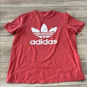 Adidas Coral Tee with Iconic White Logo